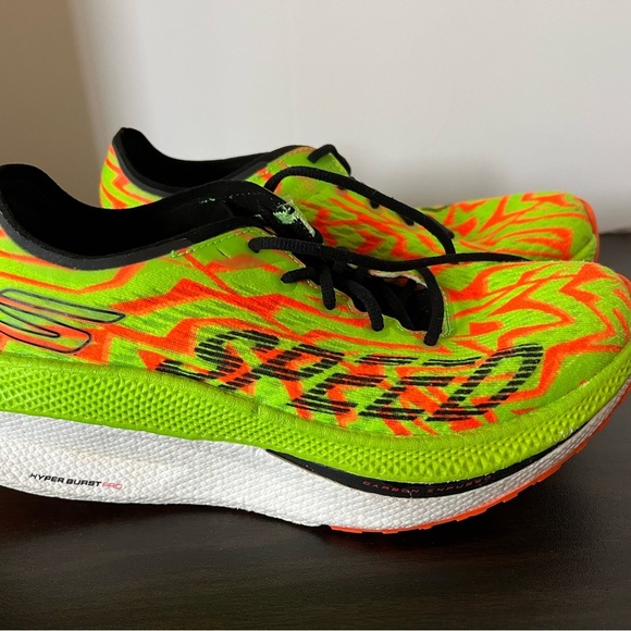 Skechers Hyper Burst Neon Sneakers - Picture 3 of 8